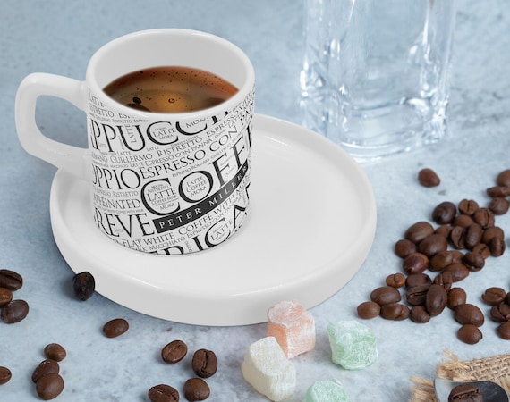 Custom Espresso Cup and Saucer