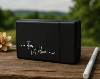 Personalisierte Laser-Gravur-Zigarettenspitze, Zigarettenetui Geschenk für Raucher, benutzerdefinierte Laser-Gravur, Metall-Zigarettenetui, Geschenk für ihn
