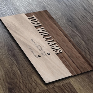 Gepersonaliseerde houten lasergesneden visitekaartje met reliëf, aangepast houten visitekaartje, persoonlijke kaart, VIP-visitekaartje met logo, visitekaartje