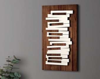 Wooden Music Sign, Custom Piano Wood Sign, Wooden Sign, Home Decor, Wall Decor, Wood Decor, Wall Art, Gift for Him, Gift for Her