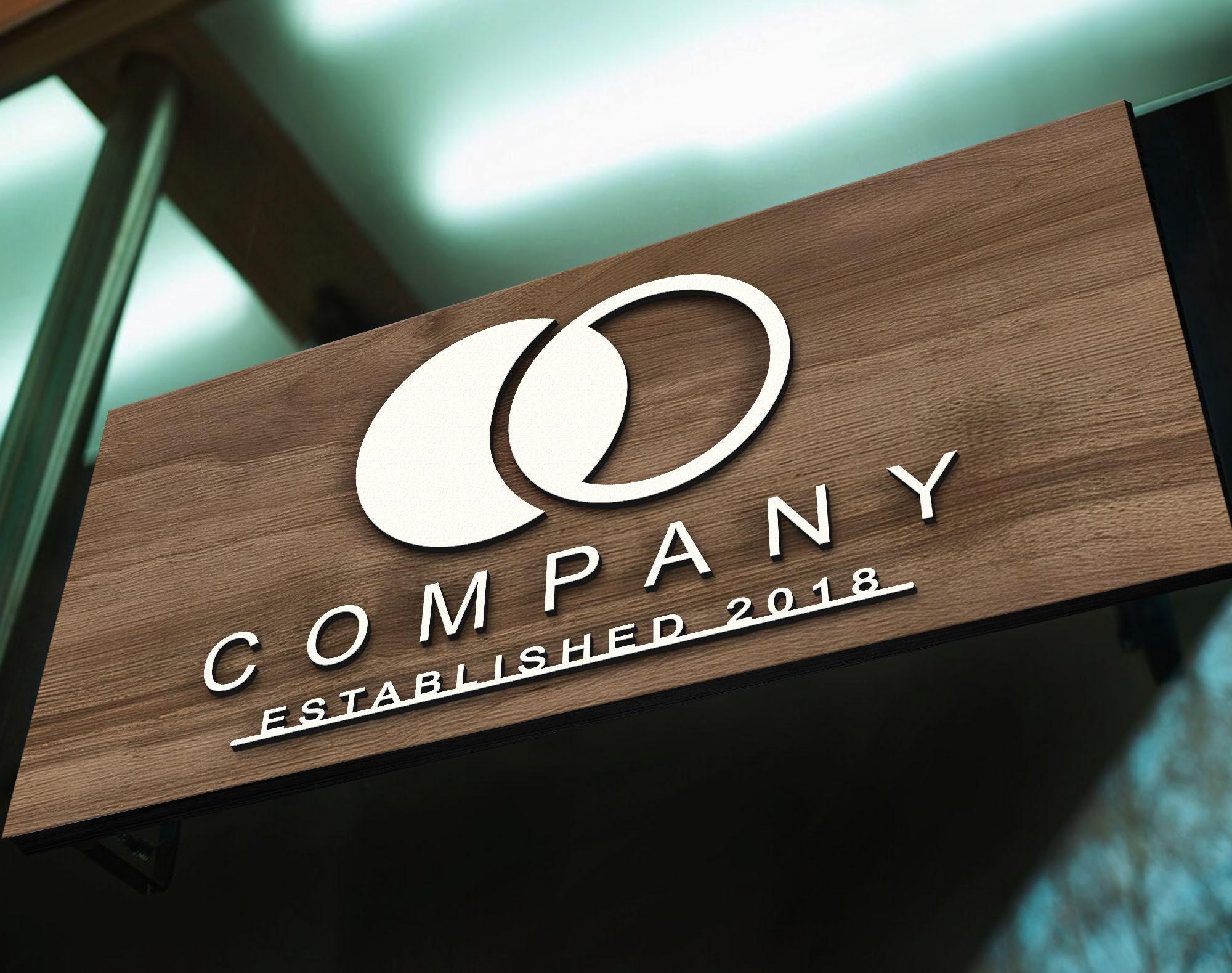 Sign Style Logo Personalized Wooden Logo Sign, Wooden Sign, Custom Wood Company Sign ...