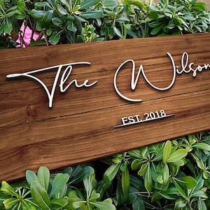 Personalized Wedding Gift, Last Name Established Sign, Family Name Sign, Wooden Sign, Custom Wood Sign, Anniversary gift, Couple Gift, Personalized Sign, Family Name, Wall Decor, Wooden Sign, welcome sign, Bar Sign, housewarming gift, christmas gift