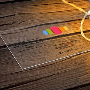 Personalisierte klare Acryl Laser Cut Visitenkarte, Benutzerdefinierte klare Acryl Laser Cut Visitenkarte, persönliche Karte, Visitenkarte mit Logo, Laser Cut Karte