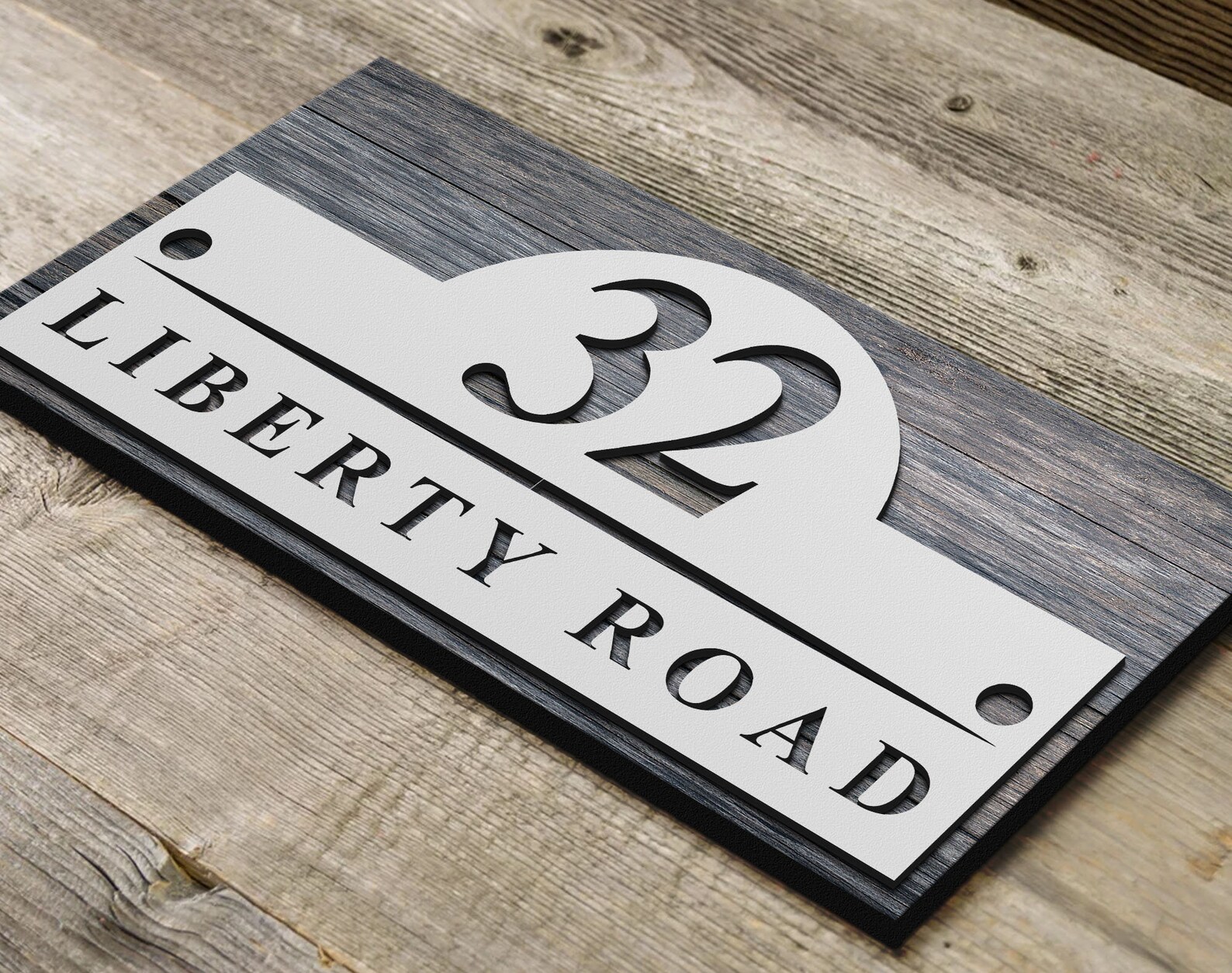 Personalized Wooden House Number Sign Outdoor Address Number Etsy