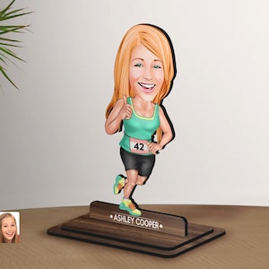 Personalisierte 3D Cartoon Athlete Figur Schmuckstück, Weihnachtsgeschenk, Benutzerdefinierte Cartoon Cartoon Portrait, Geburtstagsgeschenk, Geschenk für Sie