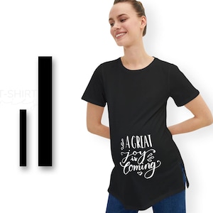 Koszulka ciążowa na zamówienie, Koszulka z własnym projektem, Koszulka na zamówienie, Prezent dla niej, Prezent na baby shower, Zabawna koszulka ciążowa, Moda damska