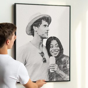 Retrato personalizado de dibujos animados digitales, retrato de pareja, ilustración personalizada, regalo de San Valentín, dibujo de pintura digital personalizado