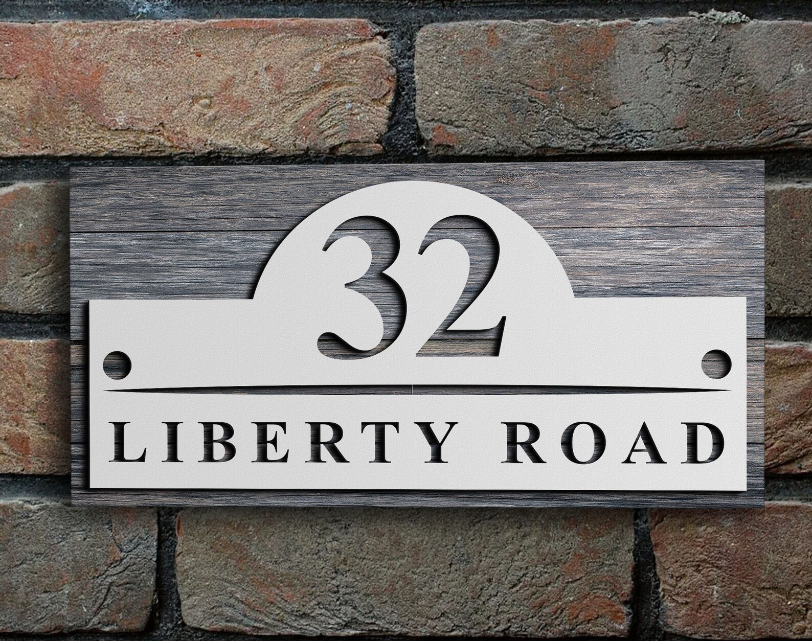 Personalized Wooden House Number Sign Outdoor Address Number Etsy