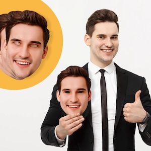 Personalised Photo Face Mask, Ready To Wear Face Mask, Funny Face Mask, Party Face Mask