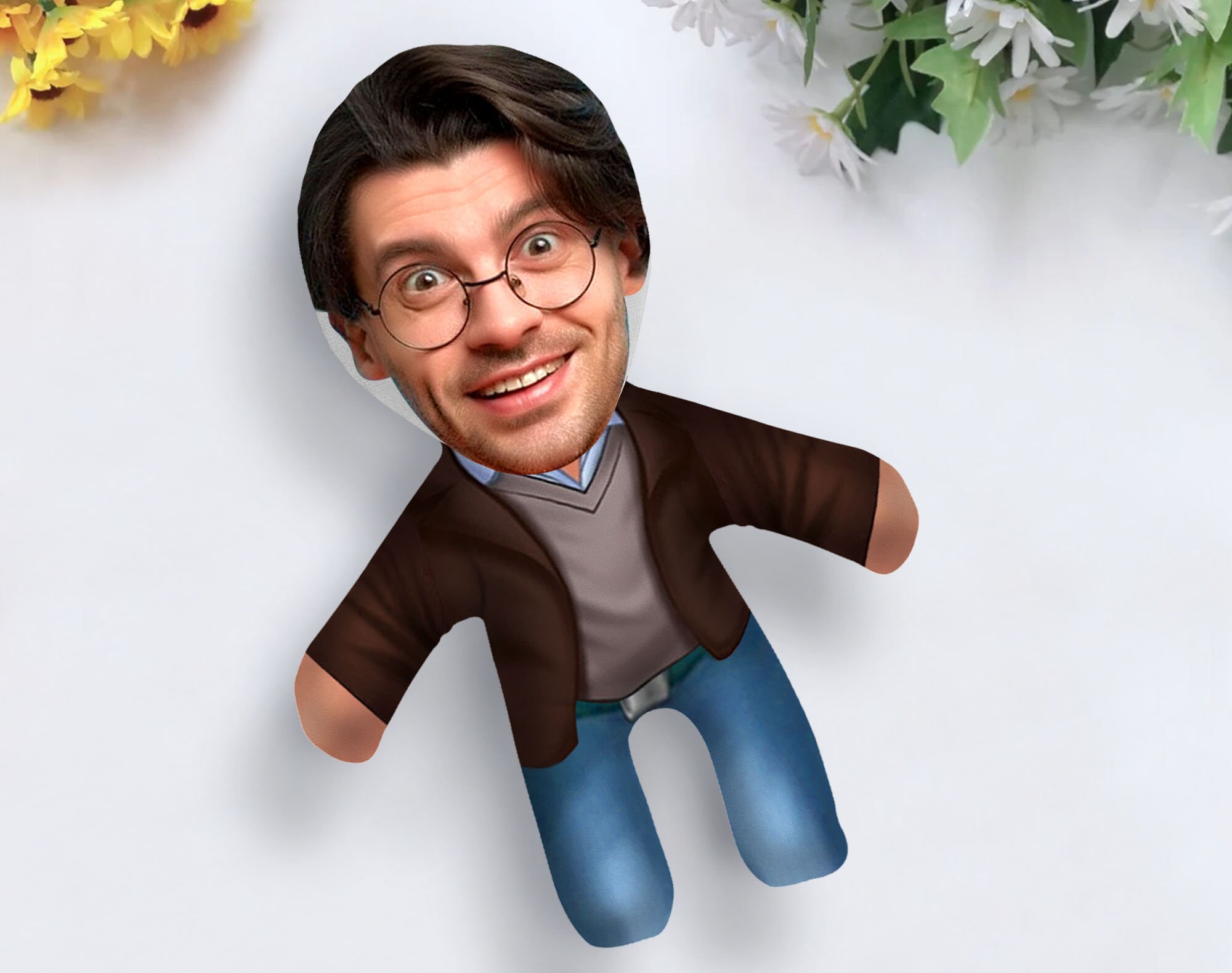 Personalized 3D Throw Face Pillow Customized Soft Face Etsy