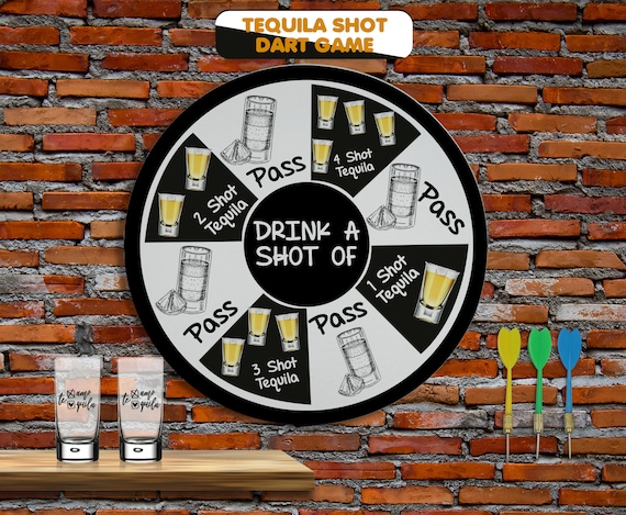 Personalized Tequila Drinking Competition Real Dart Game 16