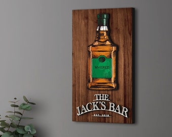 Personalized Wooden Bar Sign, Custom Wood Sign, Personalized Wood Sign, Man Cave, Pub, Bar Decor, Home Bar Decor, Basement Bar, Wall Decor