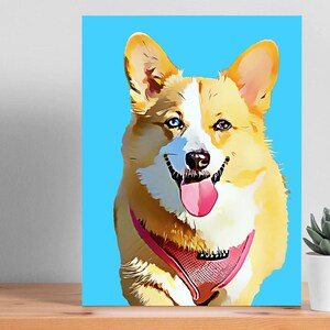 Personalized Digital Cartoon Pet Painting Portrait, Pet Portrait, Custom Illustration, Pet Gift, Custom Dijital Painting Drawing, Pet Friend