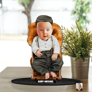 Personalizowana figurka 3D z drewna z bajką dla dzieci, najlepszy prezent dla mamy, drewniany wystrój pokoju dziecięcego, prezent dla rodziny, prezent rocznicowy