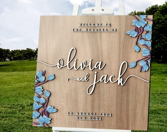 Personalised 3D Wood Welcome Wedding Sign, Rustic Welcome Sign, Wedding Poster, Wood Wedding Decor, Bridal Shower Welcome Sign, Wedding Gift
