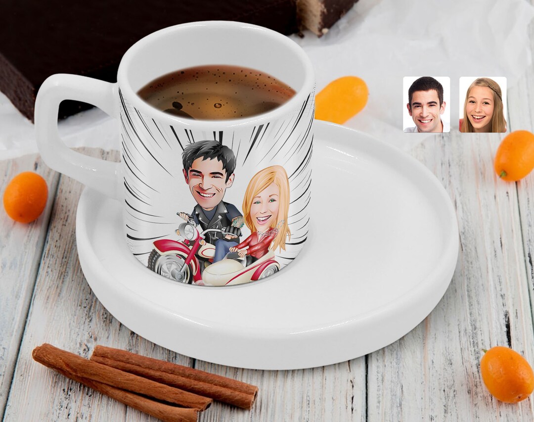 Personalized Espresso Cup Turkish Coffee Cup With Cartoon Etsy