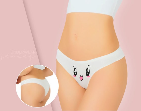 Custom Face Women's Panties Underwear Gifts For Girlfriend Happy