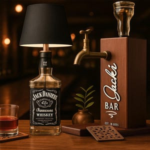 Whiskey bottle lamp - Etsy 日本