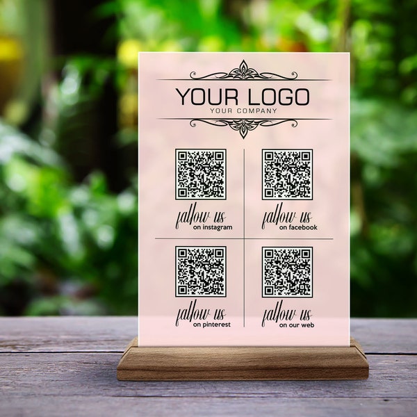 Custom Wooden Qr Code Plaque - Etsy