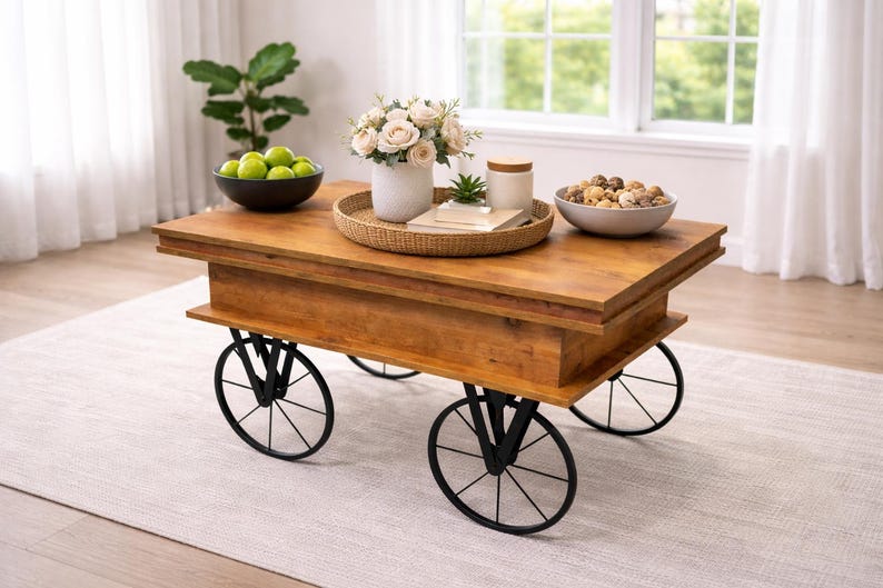 Smart multifunktionellt schack- och backgammonsoffbord bild 4