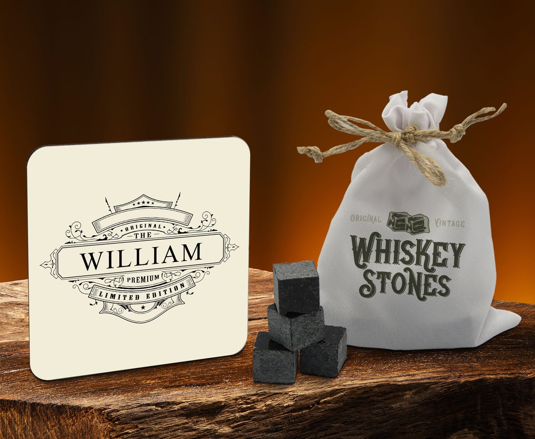 Personalized Whiskey Stones Set, Custom Whiskey Stones, Whiskey Stone ...