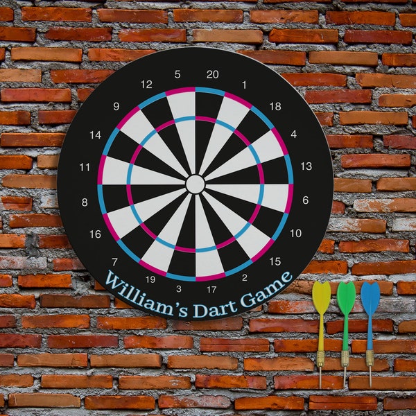 Standartized Black Dart Spiel 16 Zoll (40cm) Wanddekoration Home Play Set Geschenk für Freund Geburtstag Dart Brett Geschenk