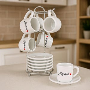 Espresso Cup Set With Stand - Etsy