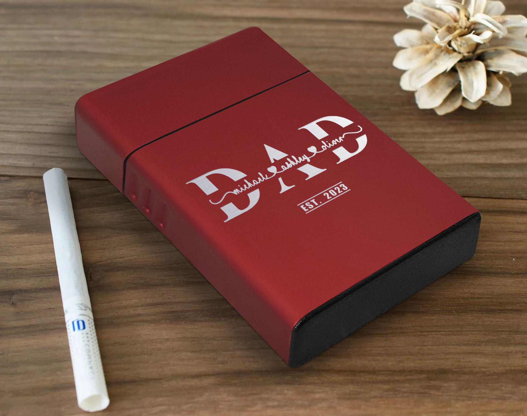 cigarette box price Personalized Laser Engraving Cigarette Holder, Cigarette Case Gift for  Smoker, Custom Cigarette Box, Metal Cigarette Case, Gift for Dad