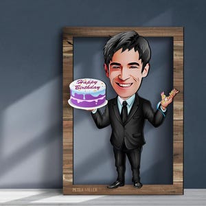 Personalisierte 3D Holz Geburtstag Wandkunst, Benutzerdefinierte Cartoon Portrait, Holz Wohnkultur, Geburtstagsgeschenk, Weihnachtsgeschenk, Wanddekoration