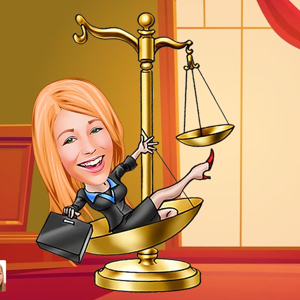 Lawyer Drawing From Photo Etsy