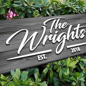 Custom Wood Sign, Wedding Gift, Home Decor, Family Last Name Sign, Personalized Wedding Gift, Anniversary Gift, Welcome Sign, Wall Decor