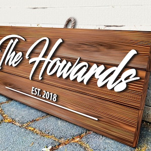 Custom Wooden Sign, Personalized Name Sign, Surname Pallet Sign, Pallet Sign, Home Wall Decor Sign, Anniversary Gift, Bar Sign, 24" x 11"