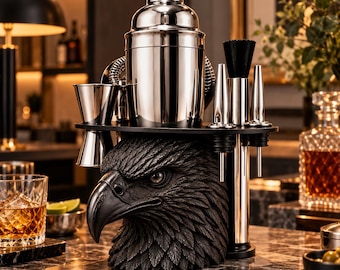 Eagle Head Cocktail Shaker, 750ml Stainless Steel Bar Set, Home Bar Gift