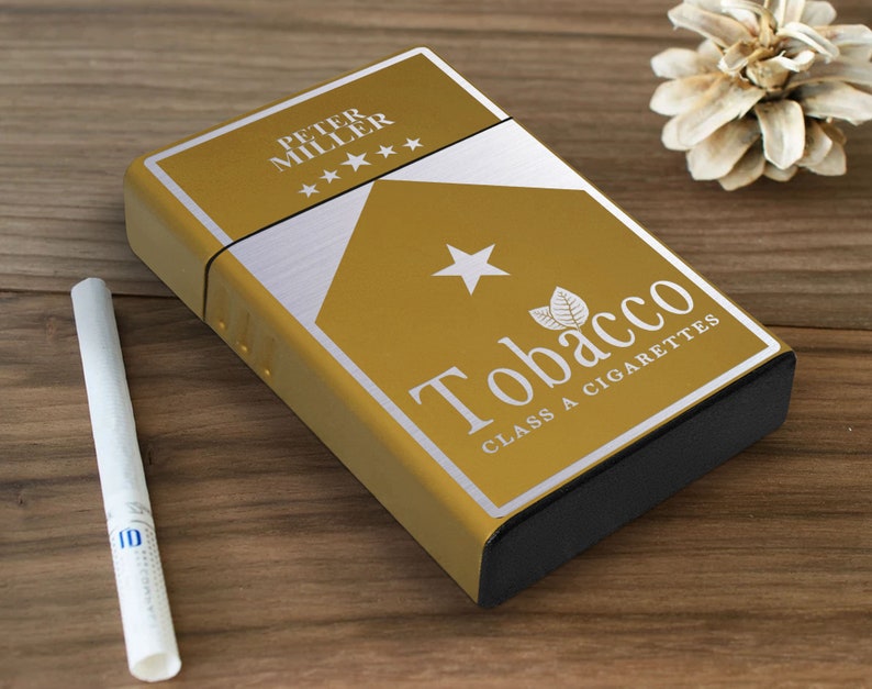 Personalized Cigarette Holder, Cigarette Case Gift for Smoker, Custom Cigarette Box, Metal Cigarette Case, Gift for Dad, Gift for Him, Wedding Gift, housewarming gift,  anniversary gift, fathers day gift, gift for her, gift for mom, mothers day gift