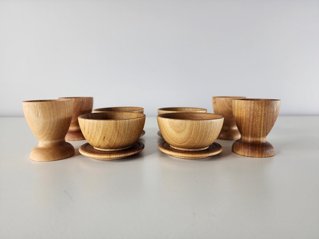 12 Pc Pretend Play Wooden Dish Set - Etsy