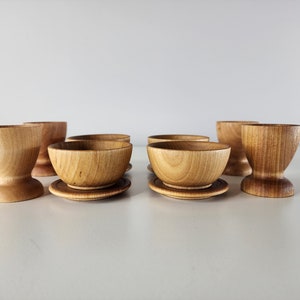 12 pc Pretend Play Wooden Dish Set