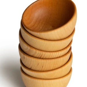 Mini Wooden Stacking Bowls