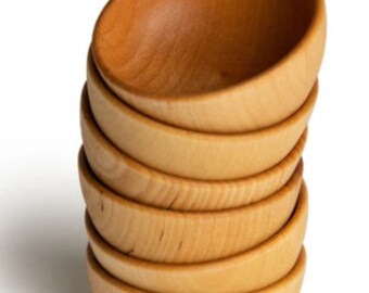 Mini Wooden Stacking Bowls