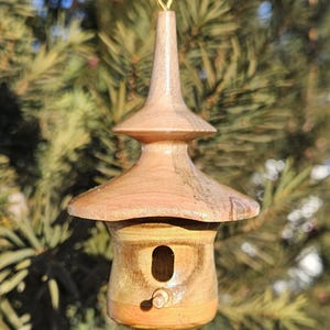 Beautiful handmade miniature birdhouse
