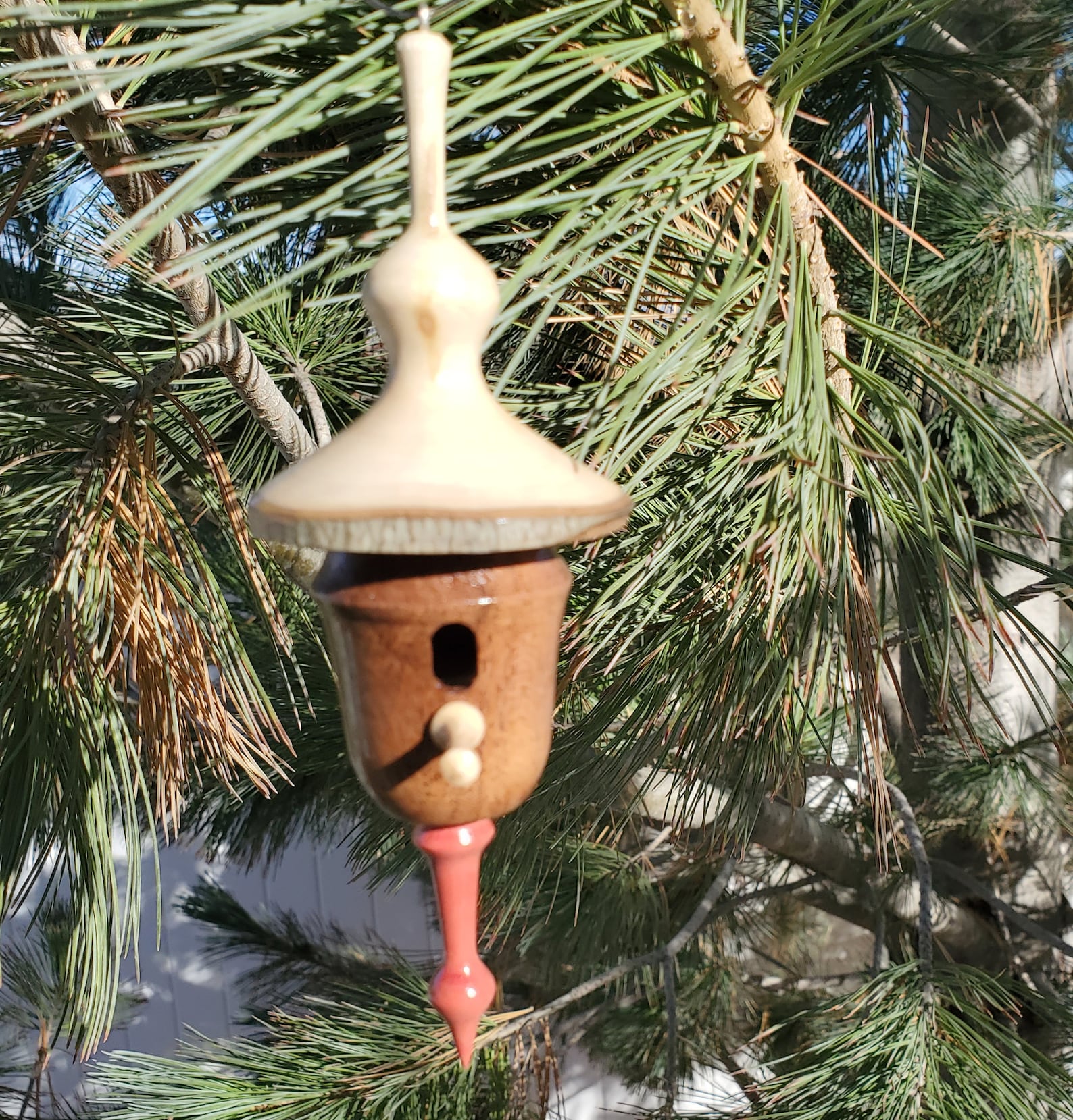 Unique Handmade Birdhouse Ornament | Etsy
