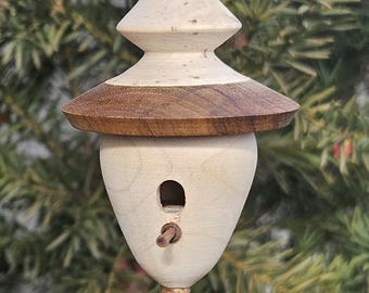 Unique Handmade Birdhouse Ornament