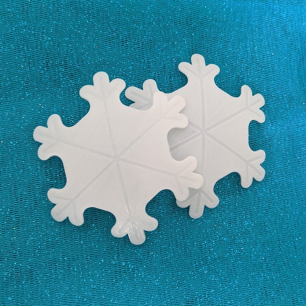 Snowflake Pastie Bases - 1 pair - Pick a color - Multiple sizes - Burlesque DIY