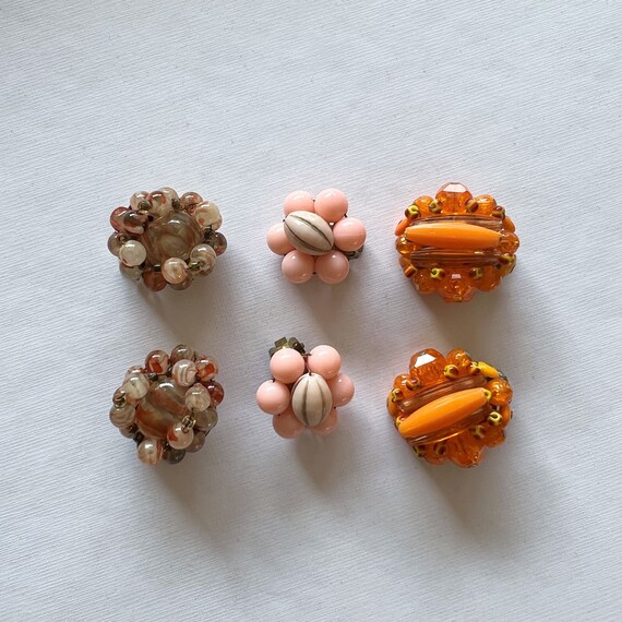 Beaded clip on earrings best sale