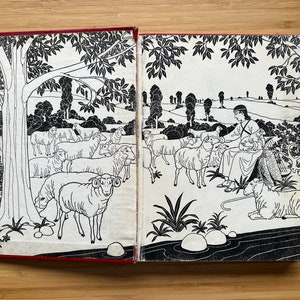 Old Testament Stories Retold for Children by Lillie A, Faris, Illustrated Bible Stories, 1940S Children&#39;s Bible Stories