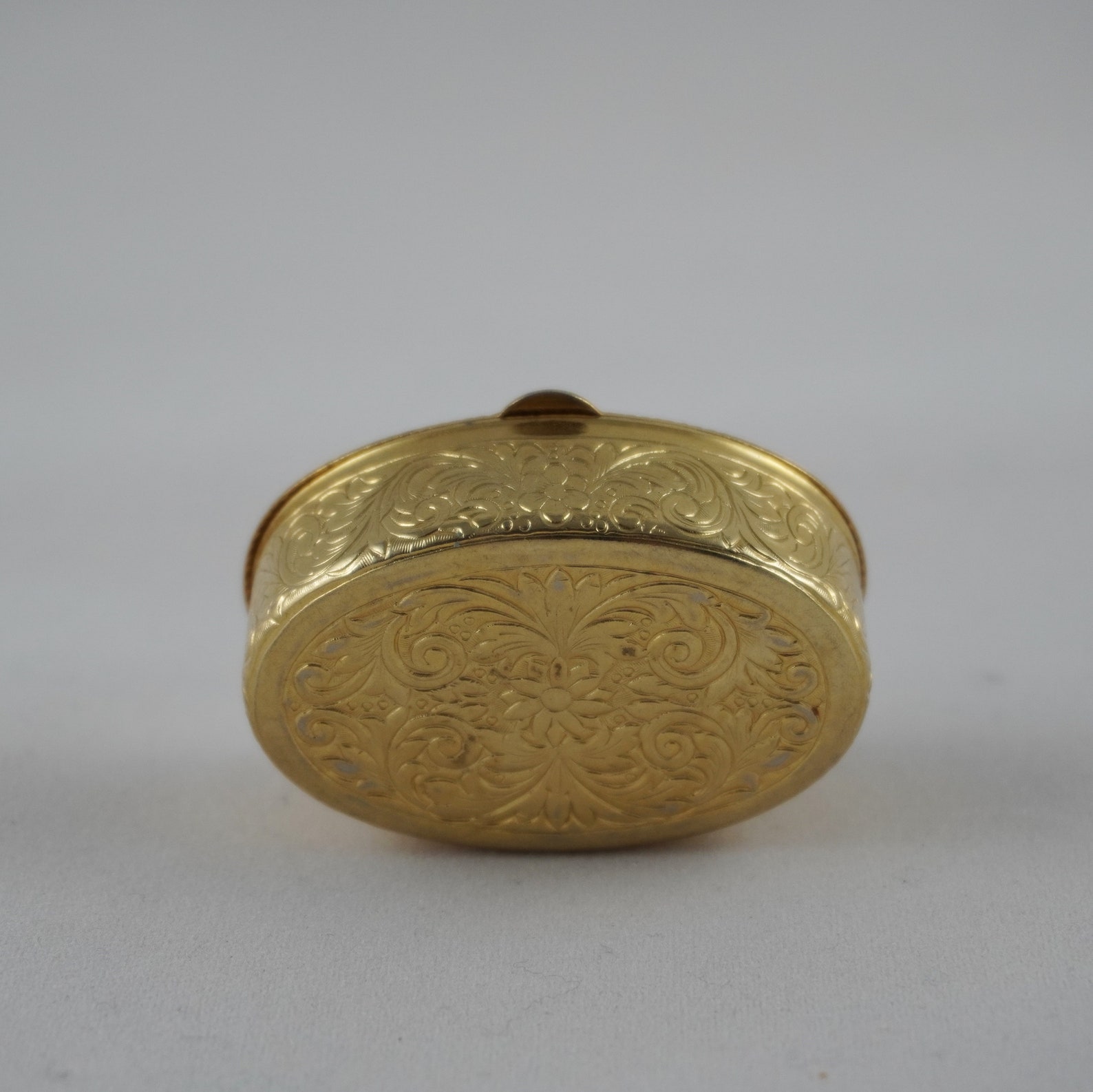 Vintage Gold Toned Roma S Pietro Italy Trinket Pill Box | Etsy