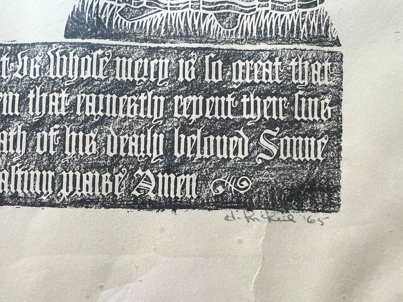 Vintage Brass Rubbing of Medieval Theme, Framed Brass Rubbing Art Etsy