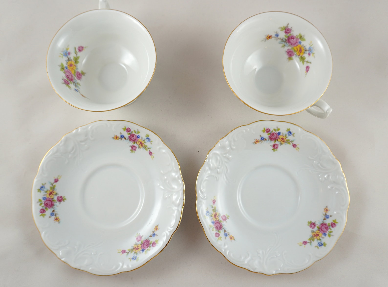 Wawel Poland Rose Floral Tea Cup and Saucer/ Gold Etsy