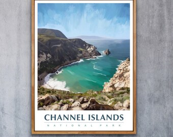 Channel Islands National Park National Park Poster Travel Poster National Park Art United States Poster California Travel Poster
