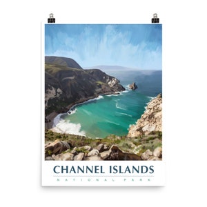 Channel Islands National Park National Park Poster Travel Poster National Park Art United States Poster California Travel Poster