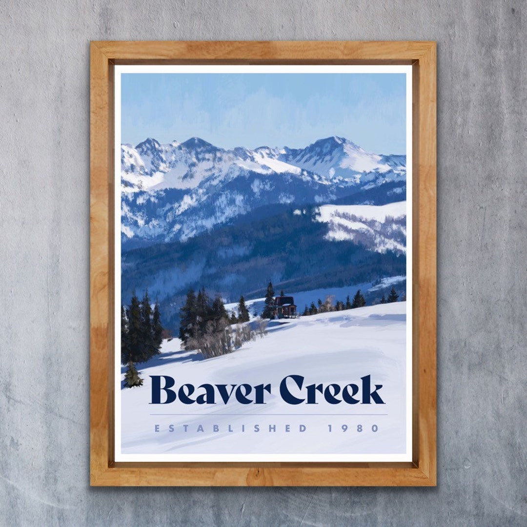 Beaver Creek Poster colorado Ski Poster Colorado Travel - Etsy